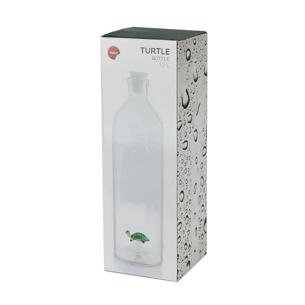Bouteille d'eau en verre borosilicaté Balvi Turtle L. 1,2 Balvi
